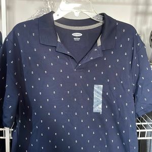 New - Old Navy Polo - Navy Blue with Anchors
